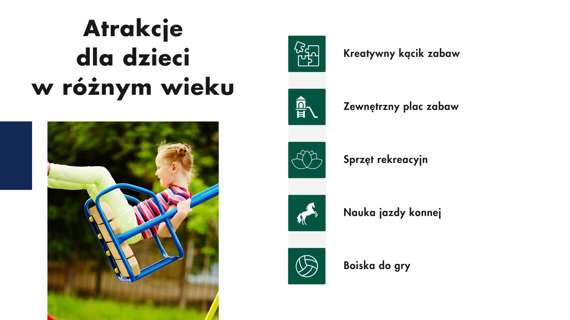 Atrakcje dla dzieci w różnym wieku