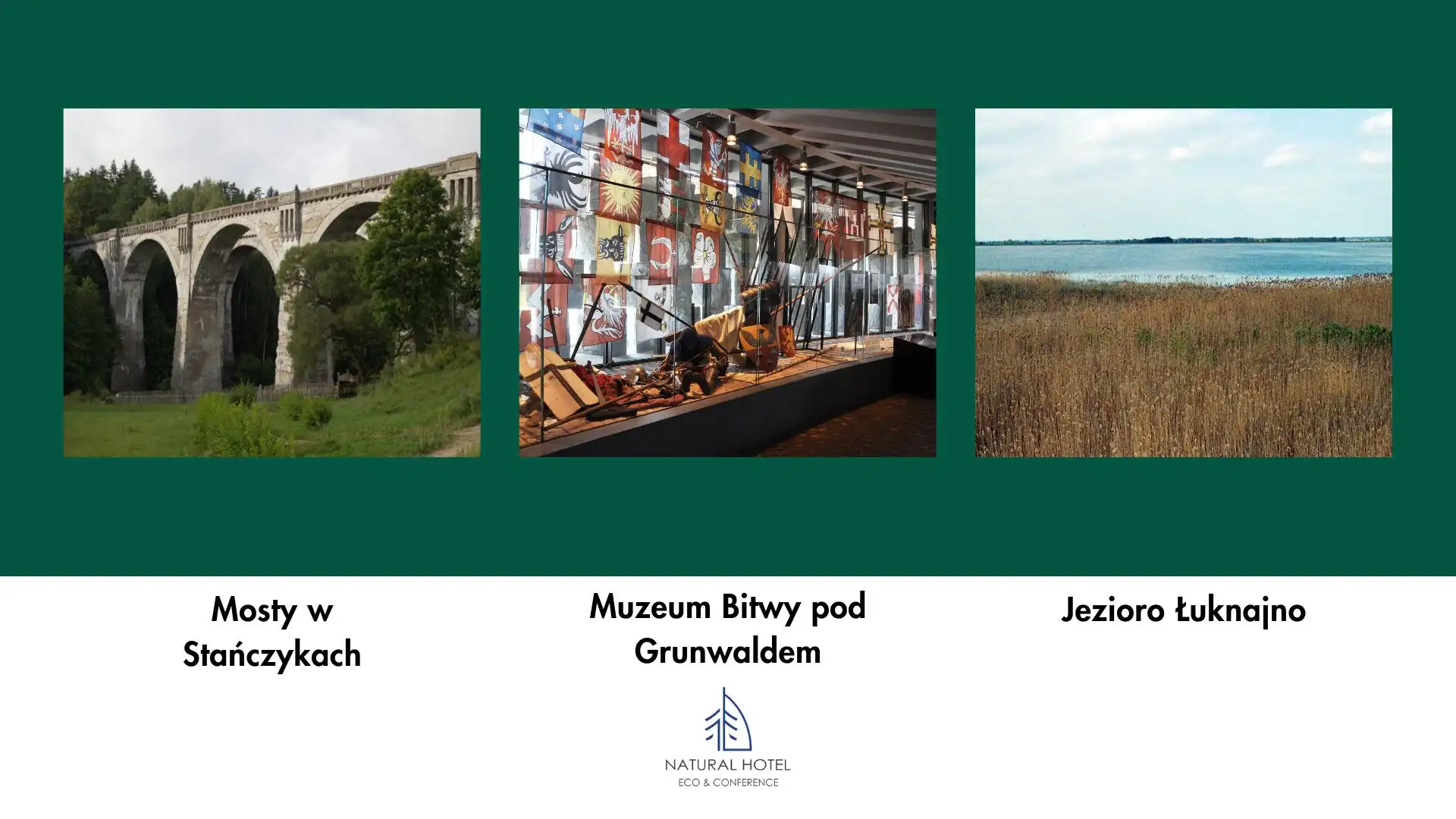 Mosty w Stańczykach, Muzeum Bitwy pod Grunwaldem, Jezioro Łukajno